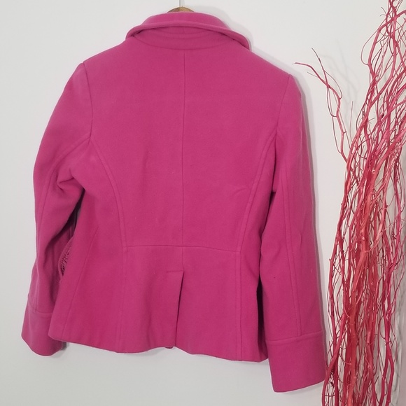 Finity | Bubblegum Pink Wool Classic Pea Coat XL - Picture 5 of 7